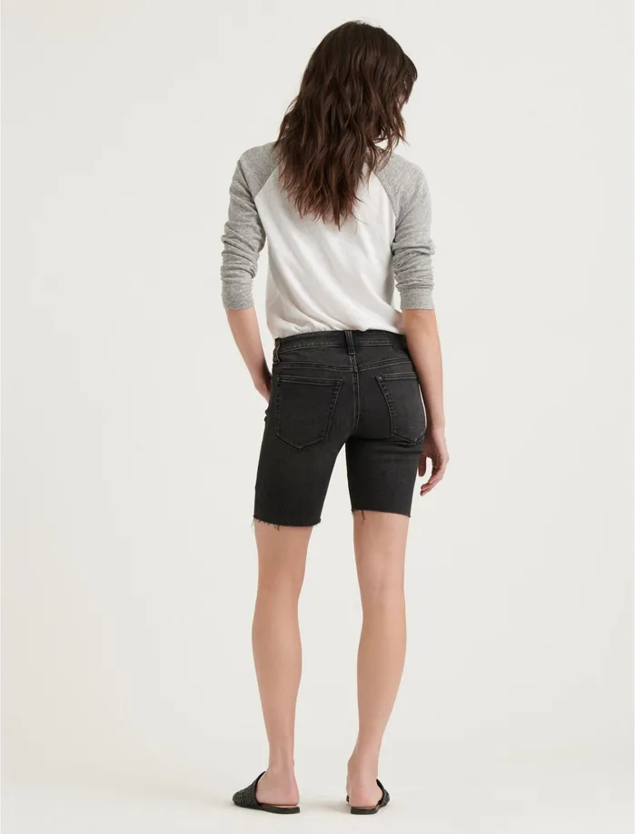 Shorts Women Lucky Brand The Bermuda Benoit Black Ct