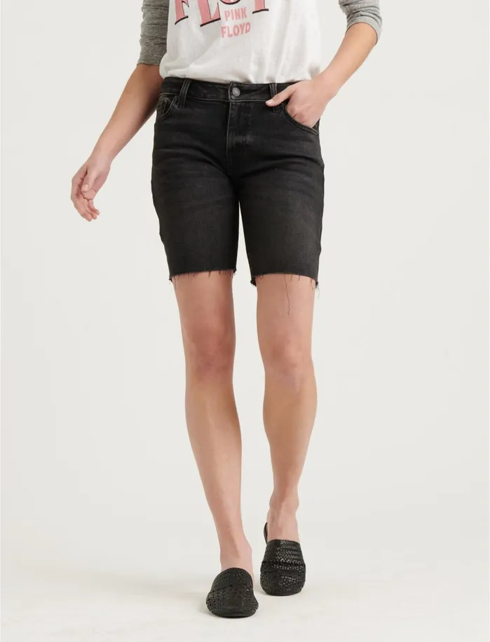 Shorts Women Lucky Brand The Bermuda Benoit Black Ct