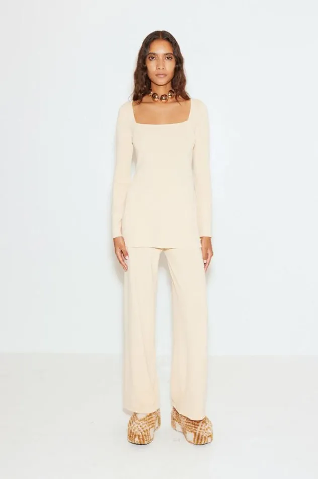 Simon Miller Bottoms Knits By Jabber Pant In Cream Cream 8211 Shop
