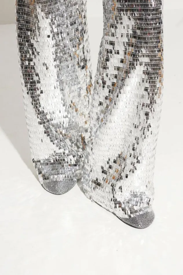 Simon Miller Bottoms Sequin Pia Pant In Satellite Silver Satellite Silver 8211 Shop