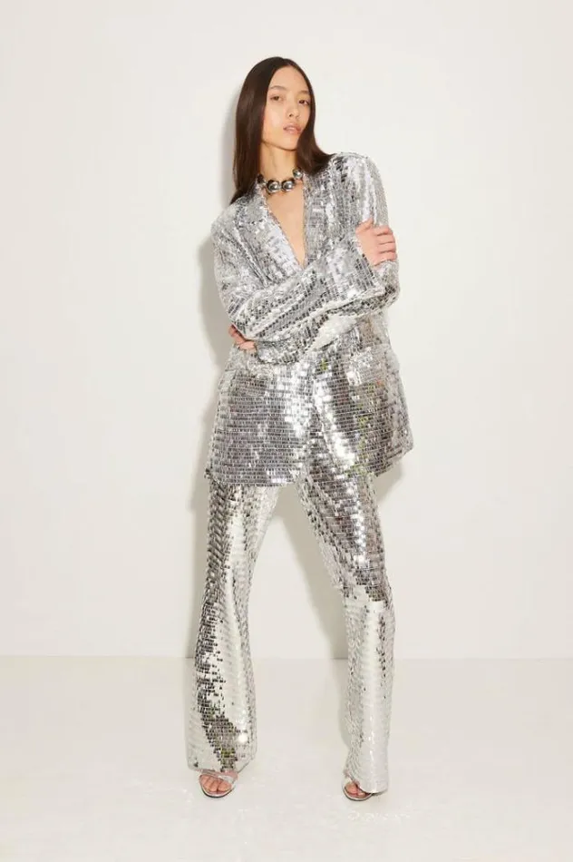Simon Miller Bottoms Sequin Robo Pant In Satellite Silver Satellite Silver 8211 Shop Simon Miller Bottoms Sequin Robo Pant In Satellite Silver Satellite Silver 8211 Shop