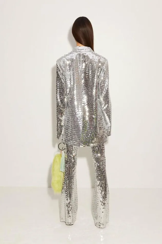 Simon Miller Bottoms Sequin Robo Pant In Satellite Silver Satellite Silver 8211 Shop