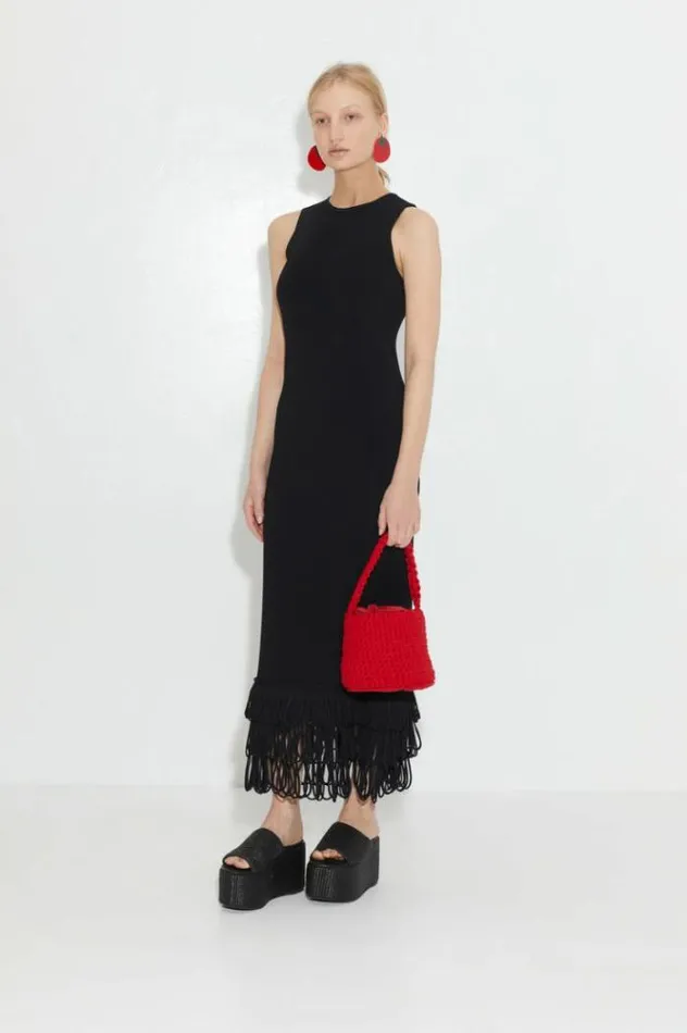 Simon Miller Dresses Knits By Albers Dress In Black Black 8211 Shop