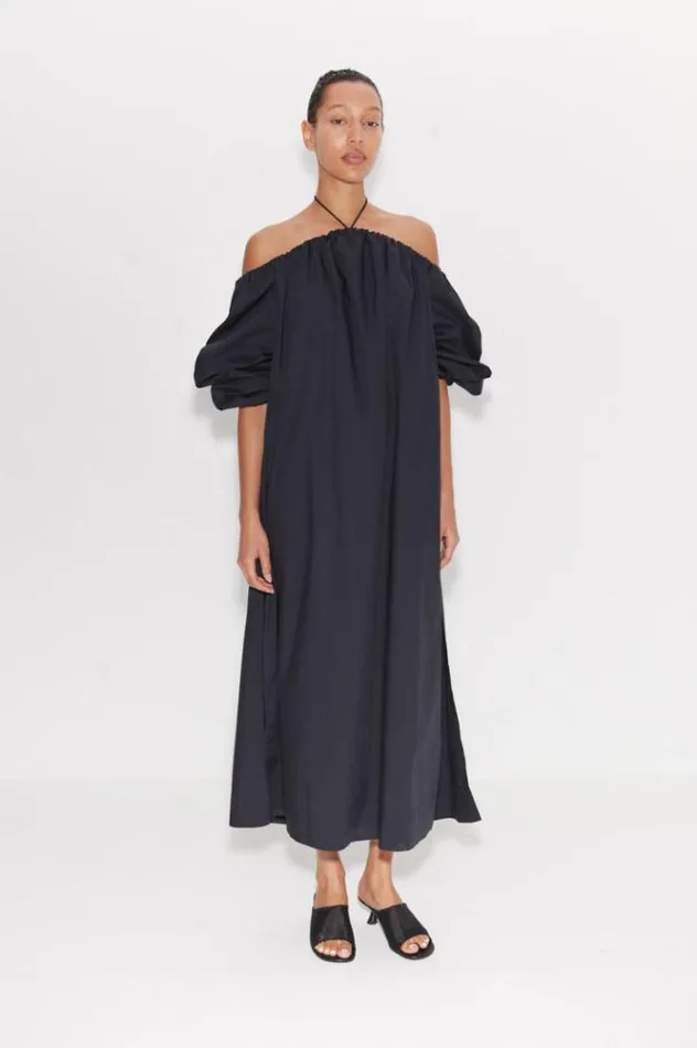 Simon Miller Dresses Oleander Poplin Dress In Black Black 8211 Shop