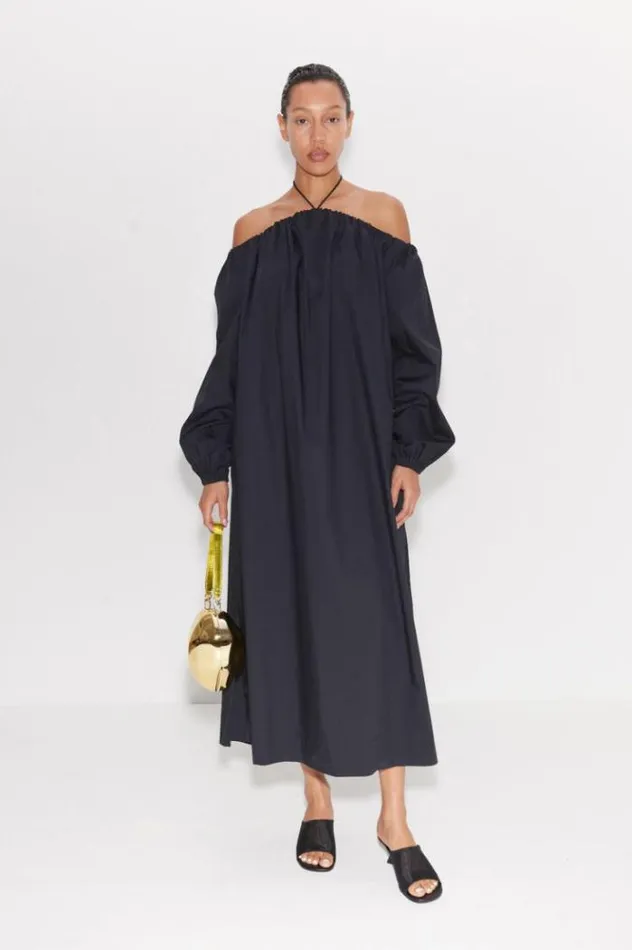 Simon Miller Dresses Oleander Poplin Dress In Black Black 8211 Shop