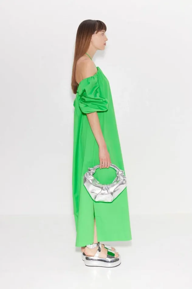 Simon Miller Dresses Oleander Poplin Dress In Gummy Green Gummy Green 8211 Shop