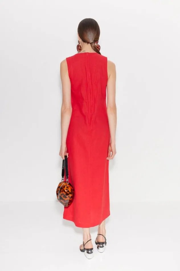 Simon Miller Dresses Phoenix Linen Dress In Paprika Paprika 8211 Shop