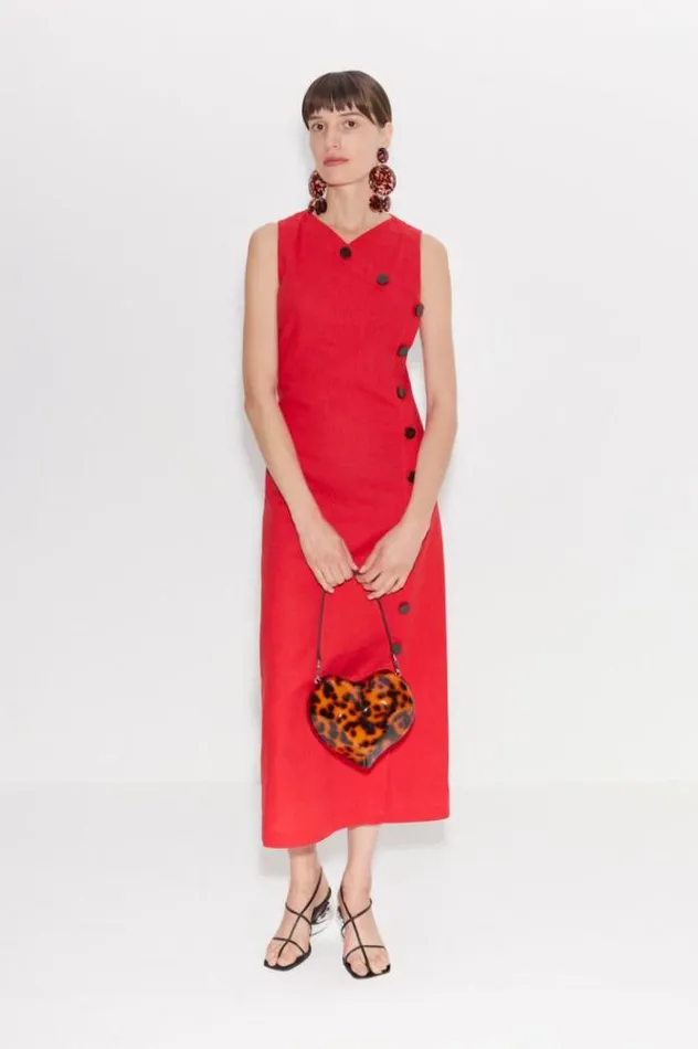 Simon Miller Dresses Phoenix Linen Dress In Paprika Paprika 8211 Shop