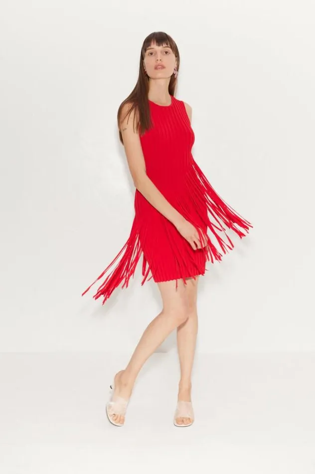 Simon Miller Dresses Spiral Mini Knit Dress In Paprika Paprika 8211 Shop