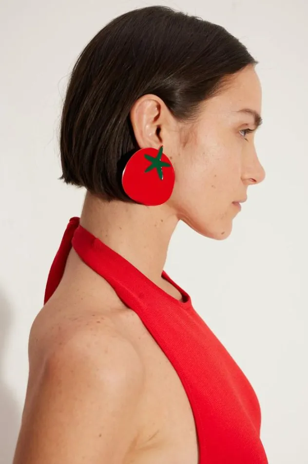 Simon Miller Jewelry Tomato Earring In Retro Red Retro Red 8211 Shop