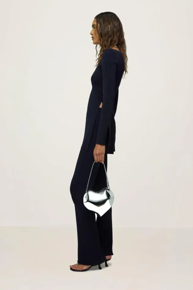 Simon Miller Knits Knits By Long Sleeve Zo Zo Top In Black Black 8211 Shop