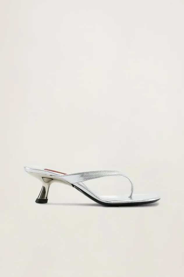 Simon Miller Sandals Beep Thong In Silver Silver 8211 Shop