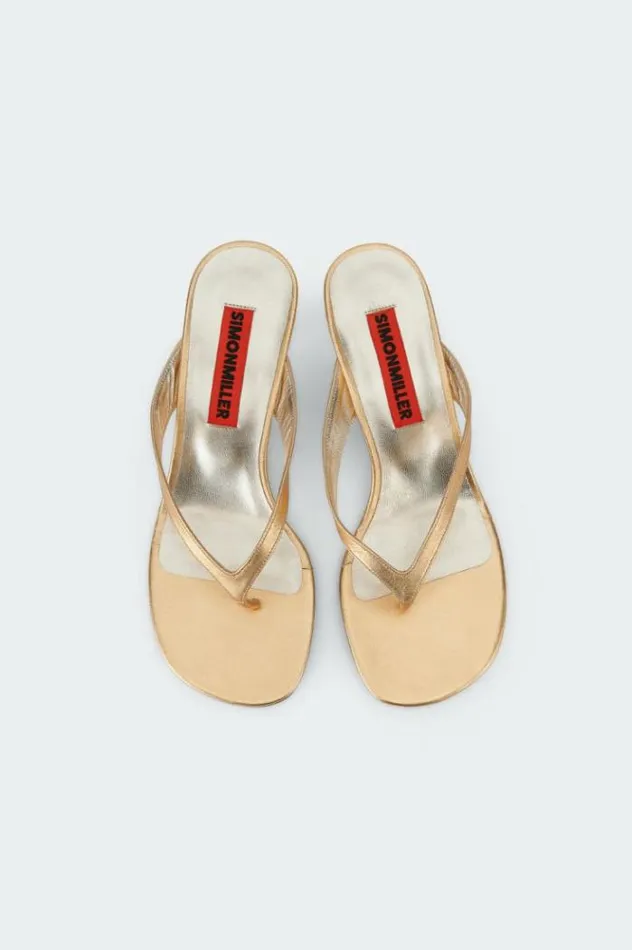 Simon Miller Sandals Beep Thong In Star Gold Star Gold 8211 Shop