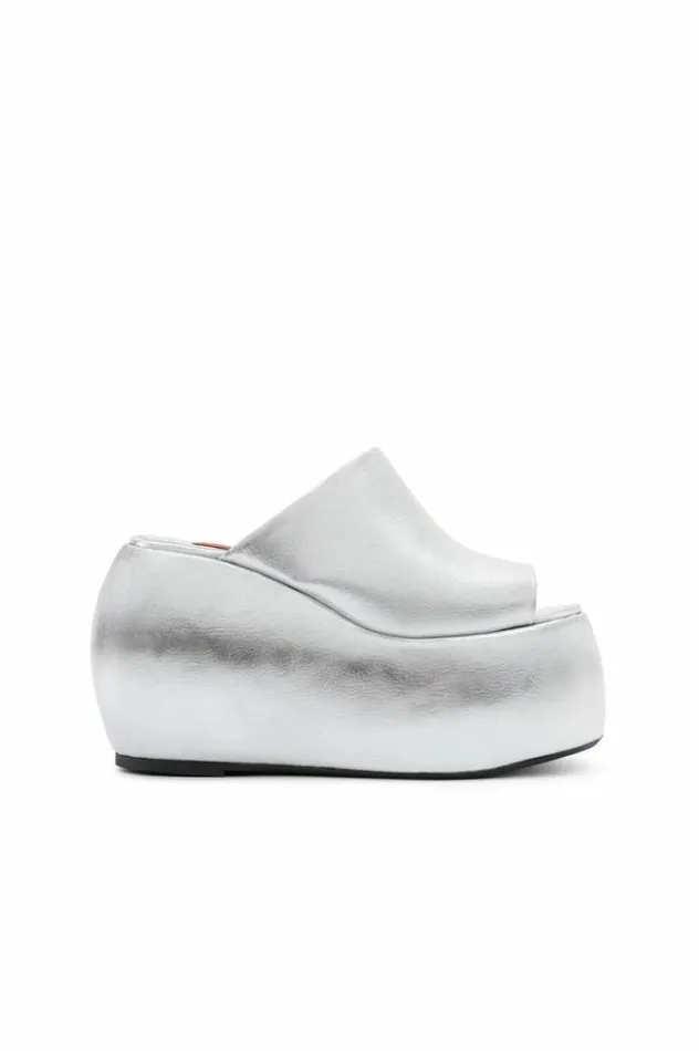 Simon Miller Sandals Platform Bubble Wedge In Silver Silver 8211 Shop
