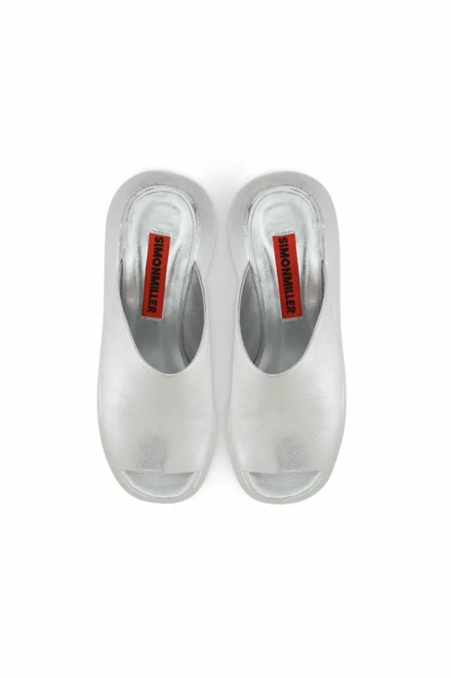 Simon Miller Sandals Platform Bubble Wedge In Silver Silver 8211 Shop