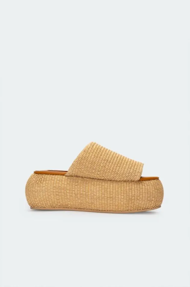 Simon Miller Sandals Raffia Cloudy Platform In Natural Natural 8211 Shop