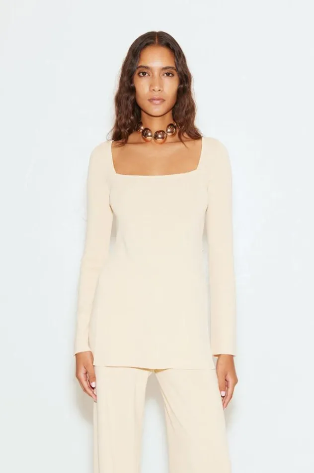 Simon Miller Tops Knits By Long Sleeve Zo Zo Top In Cream Cream 8211 Shop