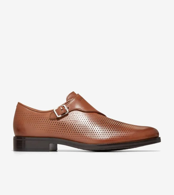 Smart Shoes Men Cole Haan Washington Grand Laser Monk Strap Shoes British Tandark Chocolate Smart Shoes Men Cole Haan Washington Grand Laser Monk Strap Shoes British Tandark Chocolate