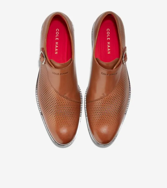 Smart Shoes Men Cole Haan Washington Grand Laser Monk Strap Shoes British Tandark Chocolate Smart Shoes Men Cole Haan Washington Grand Laser Monk Strap Shoes British Tandark Chocolate