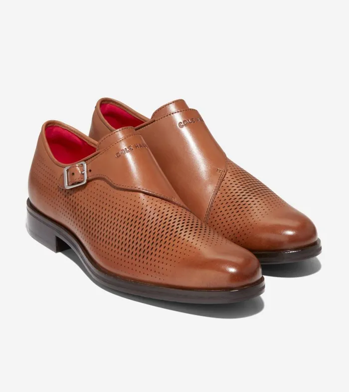 Smart Shoes Men Cole Haan Washington Grand Laser Monk Strap Shoes British Tandark Chocolate Smart Shoes Men Cole Haan Washington Grand Laser Monk Strap Shoes British Tandark Chocolate