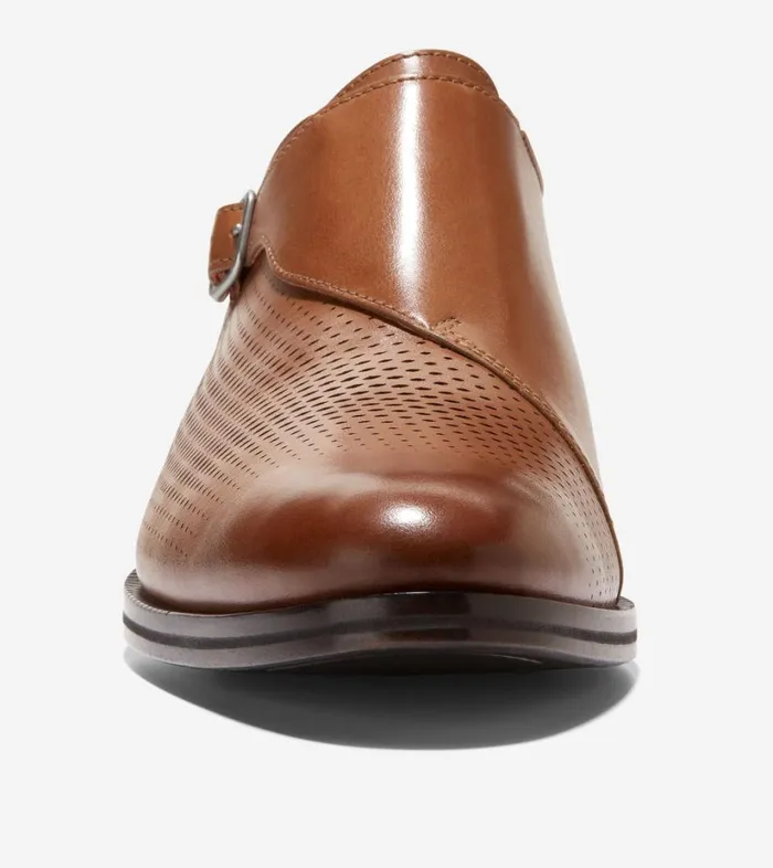 Smart Shoes Men Cole Haan Washington Grand Laser Monk Strap Shoes British Tandark Chocolate Smart Shoes Men Cole Haan Washington Grand Laser Monk Strap Shoes British Tandark Chocolate