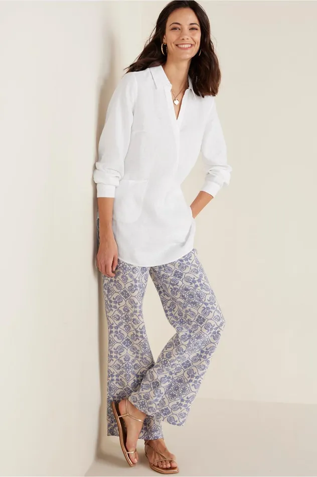 Soft Surroundings Aliso Point Linen Pants Navy Women Pants Soft Surroundings Aliso Point Linen Pants Navy Women Pants