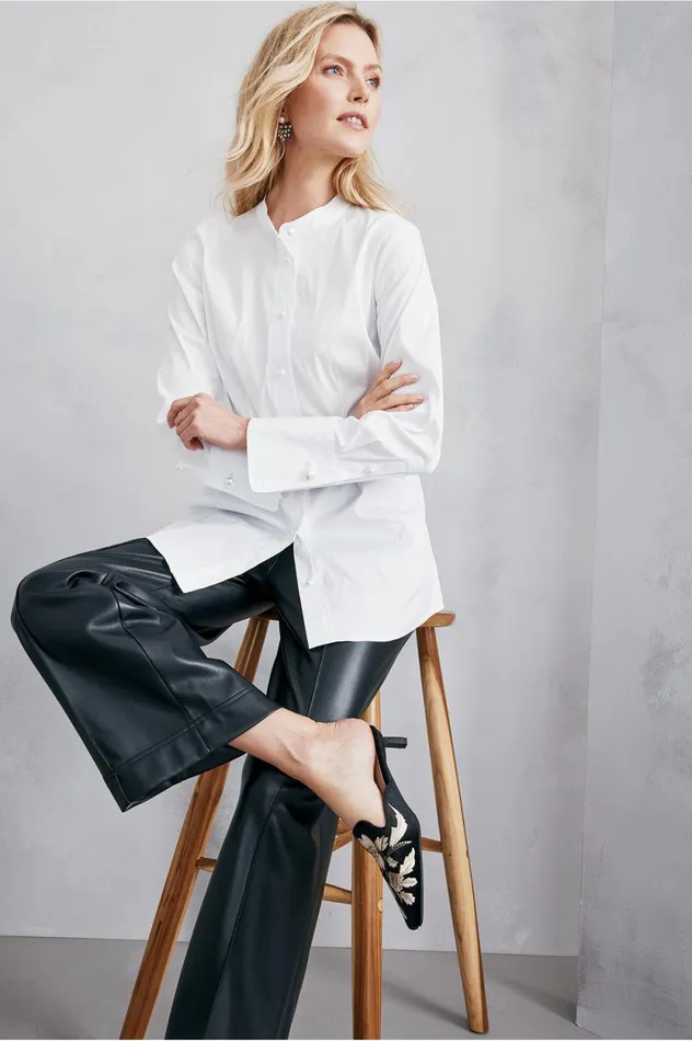 Soft Surroundings Amia Shirt White Women Tops Soft Surroundings Amia Shirt White Women Tops