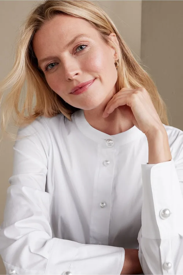 Soft Surroundings Amia Shirt White Women Tops Soft Surroundings Amia Shirt White Women Tops