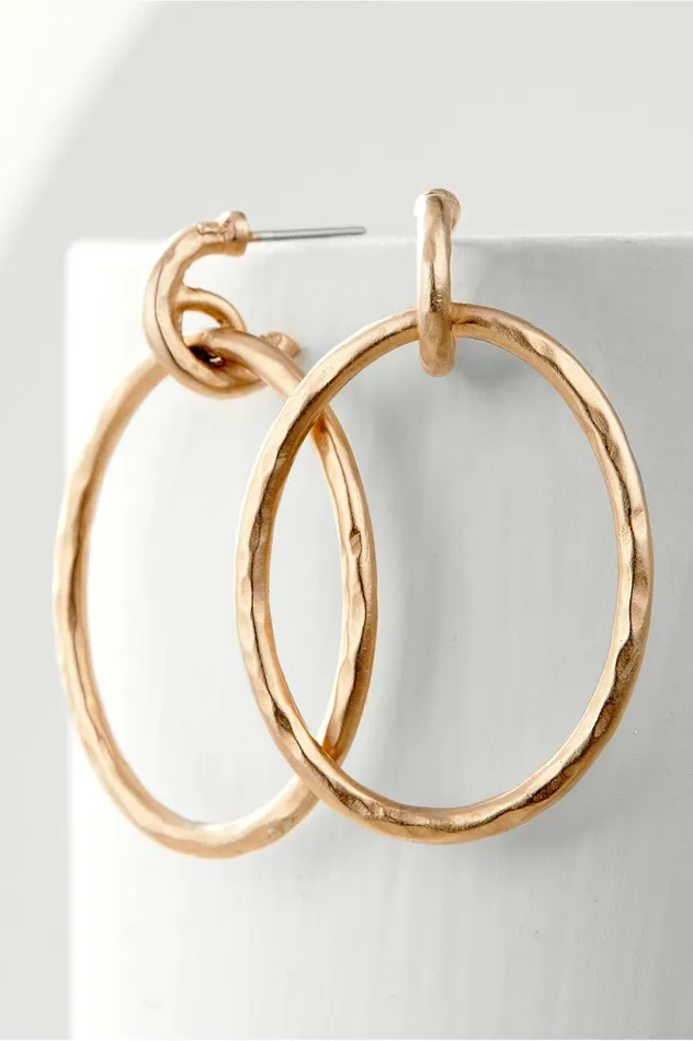 Soft Surroundings Cassini Hoop Earring Silver Women Jewelry