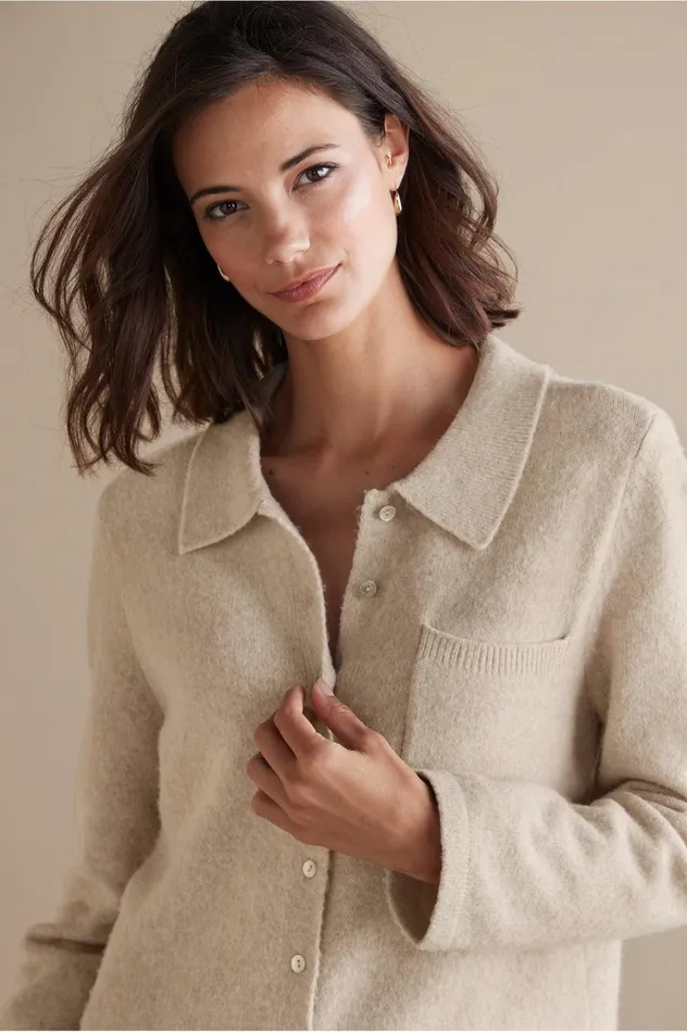 Soft Surroundings Charisse Cardigan Feather Heather Women Sweaters and Cardigans Soft Surroundings Charisse Cardigan Feather Heather Women Sweaters and Cardigans