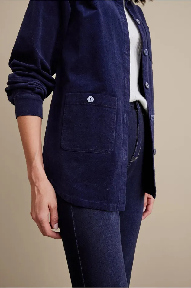 Soft Surroundings Cora Corduroy Shirt Navy Women Tops Soft Surroundings Cora Corduroy Shirt Navy Women Tops