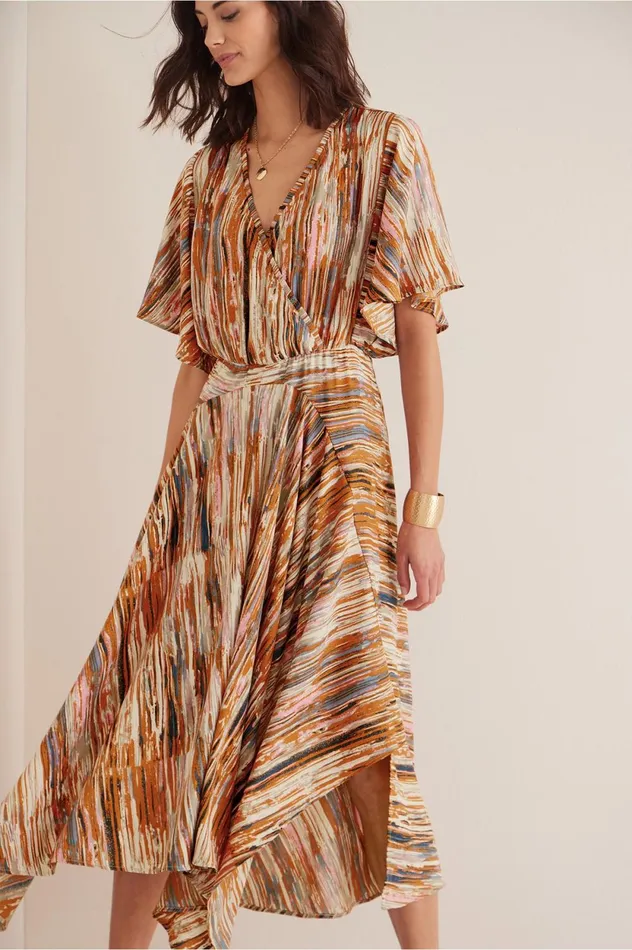 Soft Surroundings Cyra Dress Painted Stripe Women Dresses Soft Surroundings Cyra Dress Painted Stripe Women Dresses