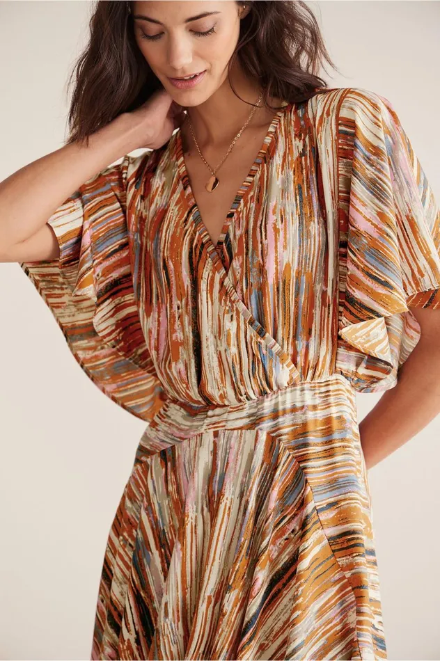 Soft Surroundings Cyra Dress Painted Stripe Women Dresses Soft Surroundings Cyra Dress Painted Stripe Women Dresses