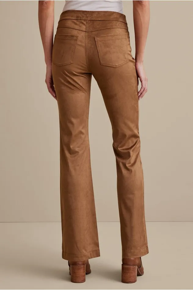 Soft Surroundings Faux Suede Bootcut Pants Black Women Pants Soft Surroundings Faux Suede Bootcut Pants Black Women Pants