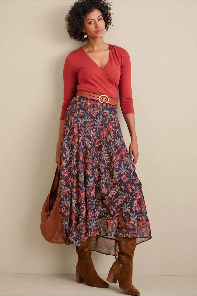 Soft Surroundings Flora Skirt Multi Floral Women Skirts Soft Surroundings Flora Skirt Multi Floral Women Skirts