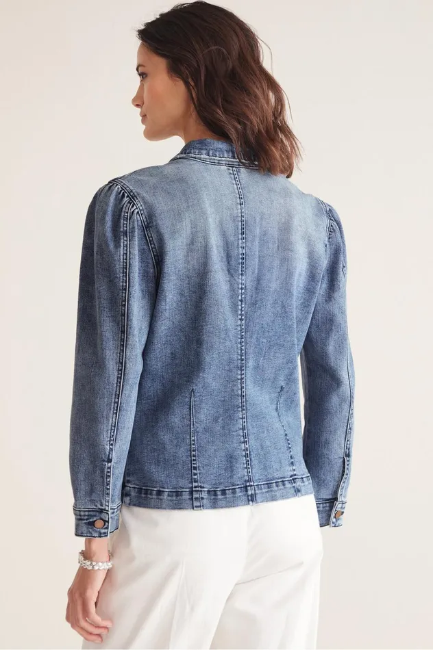 Soft Surroundings Joanie Jean Jacket Washed Blue Women Jackets and Coats Soft Surroundings Joanie Jean Jacket Washed Blue Women Jackets and Coats