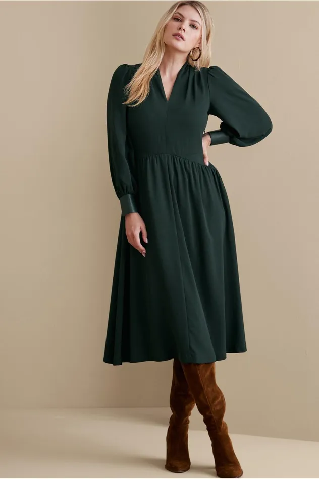 Soft Surroundings Katrina Dress Jewel Green Women Dresses
