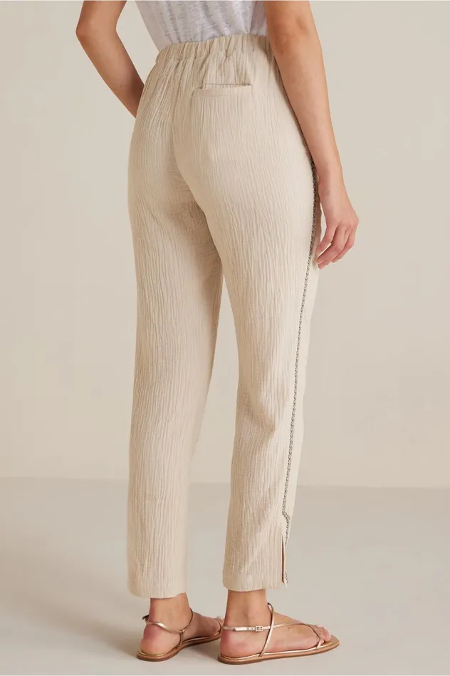 Soft Surroundings Lale Gauze PullOn Pants Stone Women Jeans Soft Surroundings Lale Gauze PullOn Pants Stone Women Jeans