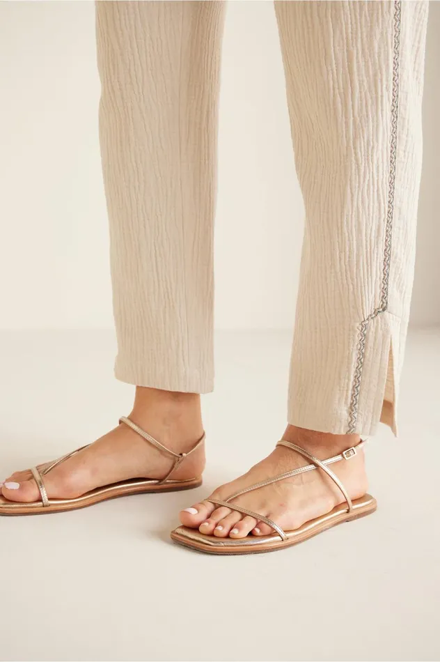 Soft Surroundings Lale Gauze PullOn Pants Stone Women Jeans Soft Surroundings Lale Gauze PullOn Pants Stone Women Jeans