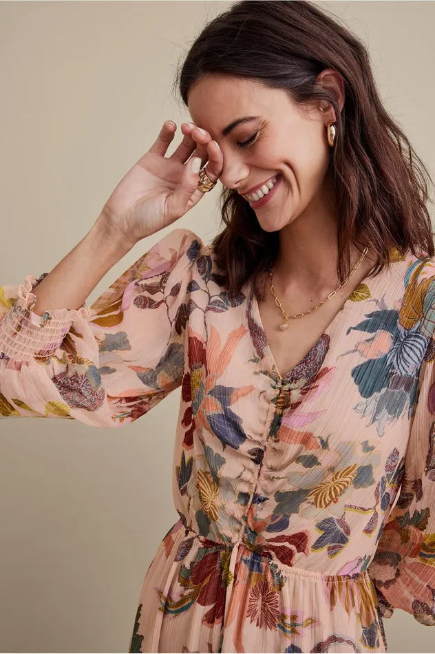 Soft Surroundings Maggie Dress Multi Floral Women Dresses Soft Surroundings Maggie Dress Multi Floral Women Dresses