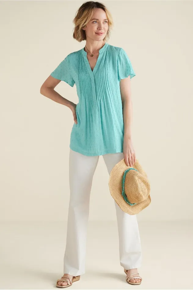 Soft Surroundings Offshore Top Aquamarine Women Tops Soft Surroundings Offshore Top Aquamarine Women Tops