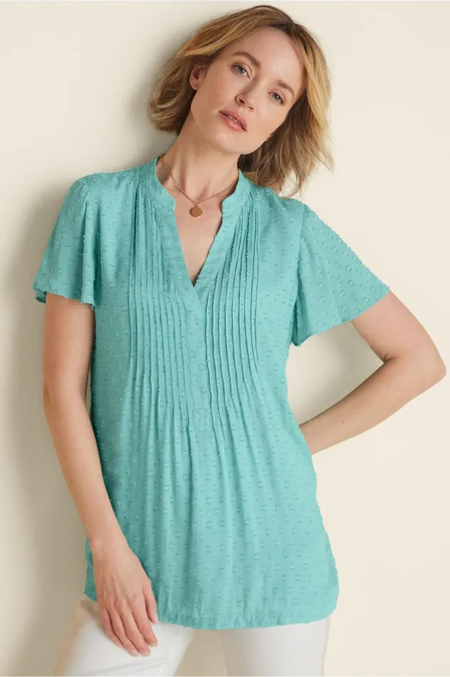 Soft Surroundings Offshore Top Aquamarine Women Tops Soft Surroundings Offshore Top Aquamarine Women Tops