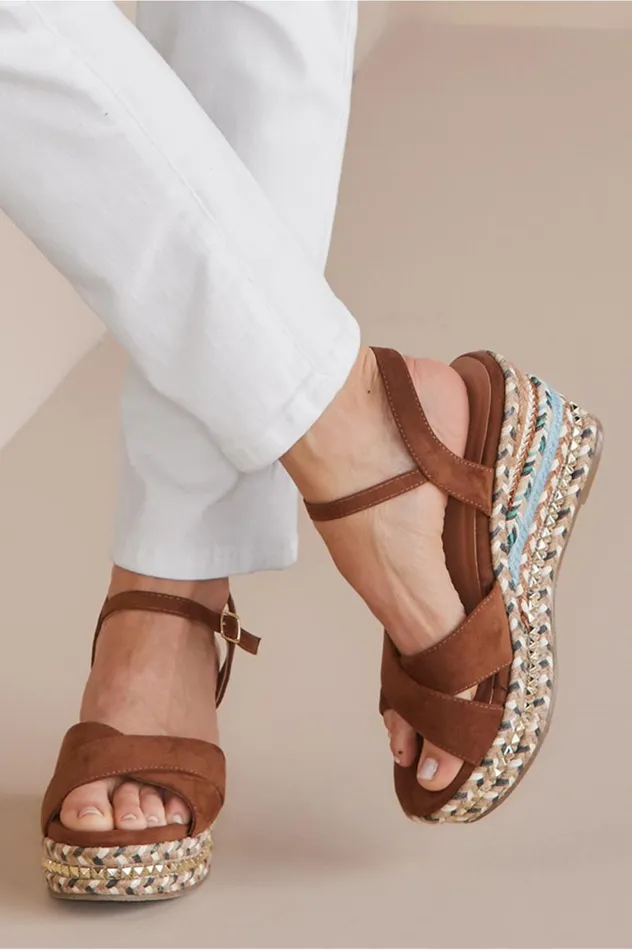Soft Surroundings Patrizia Sloane Wedge Brown Women Shoes Soft Surroundings Patrizia Sloane Wedge Brown Women Shoes