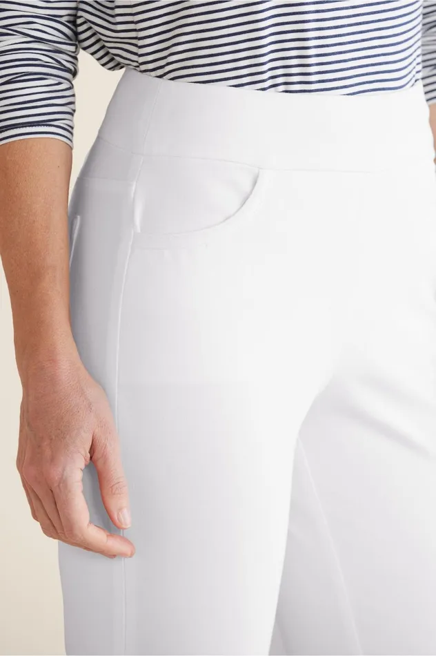 Soft Surroundings Superla Stretch PullOn Crop Pants White Women Pants Soft Surroundings Superla Stretch PullOn Crop Pants White Women Pants