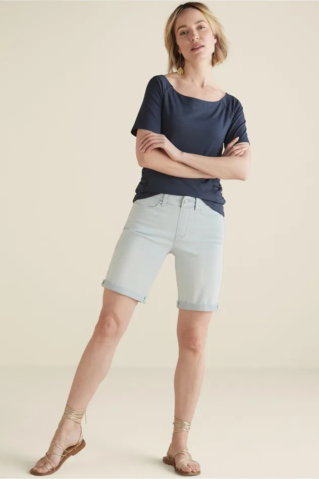 Soft Surroundings Ultimate Denim Pull On Relaxed Shorts Kinley Wash Women Jeans Soft Surroundings Ultimate Denim Pull On Relaxed Shorts Kinley Wash Women Jeans