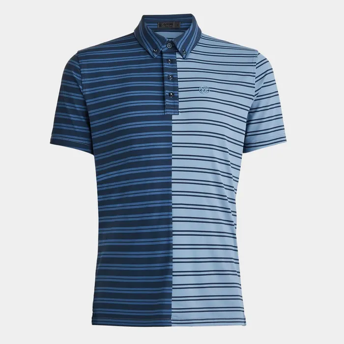 Split Stripe Contrast Tech Jersey Polo Fjord Men GFORE Tops