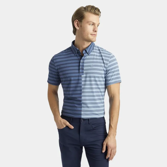 Split Stripe Contrast Tech Jersey Polo Fjord Men GFORE Tops