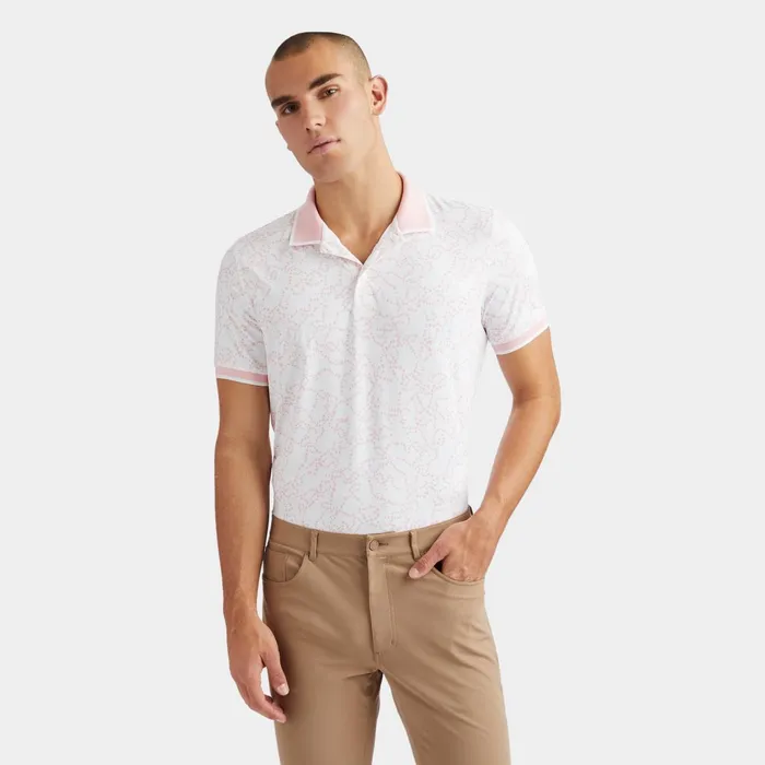 Star Dust Banded Sleeve Tech Jersey Polo Trifle Men GFORE Tops