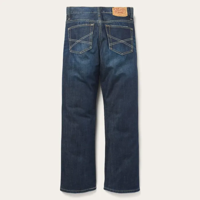 Stetson Boot Cut Men 1312 Fit Destructed Jeans Blue