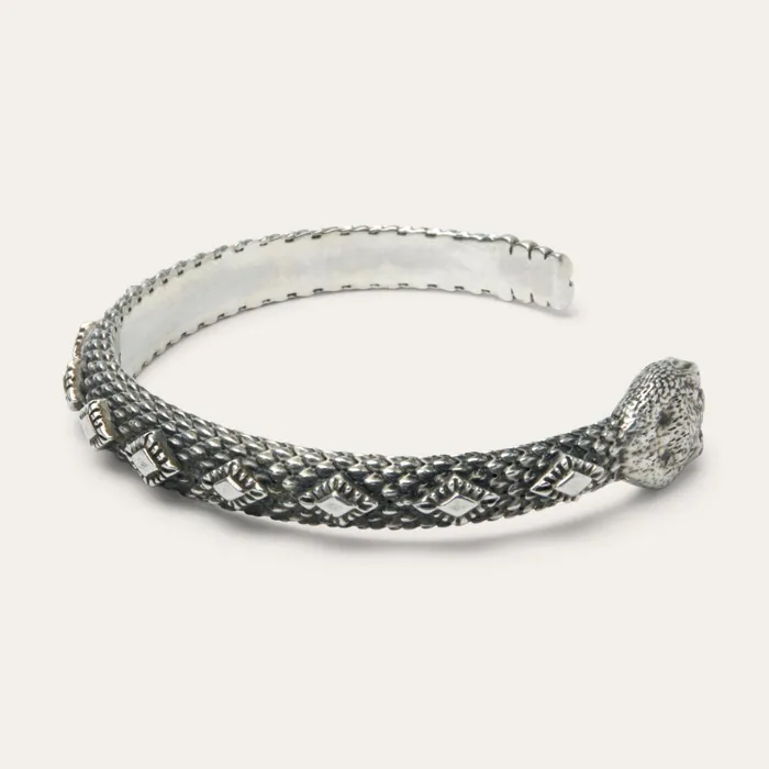 Stetson Bracelets Men Rattlesnake Cuff Rattlesnake Cuff